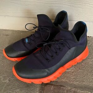 Fendi Black and Orange Sneakers